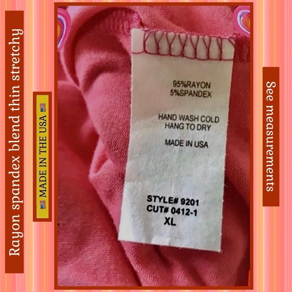 COOL MELON NWOT XL CORAL/YELLOW FLORAL TSHIRT CASUAL COTTAGECORE LIGHTWEIGHT - Picture 7 of 11